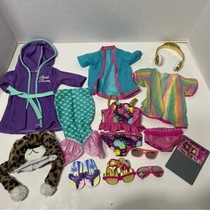 MY LIFE AS 18” doll summer beach doll clothes lot fits American girl dolls